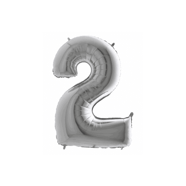 BP Balón číslo 2 malé strieborné 35 cm