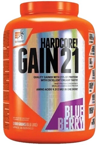 Extrifit hardcore gain 21 3000 g - čokoláda