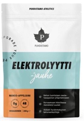 Puhdistamo electrolyte powder 240 g - mango pomaranč + láhev 500 ml