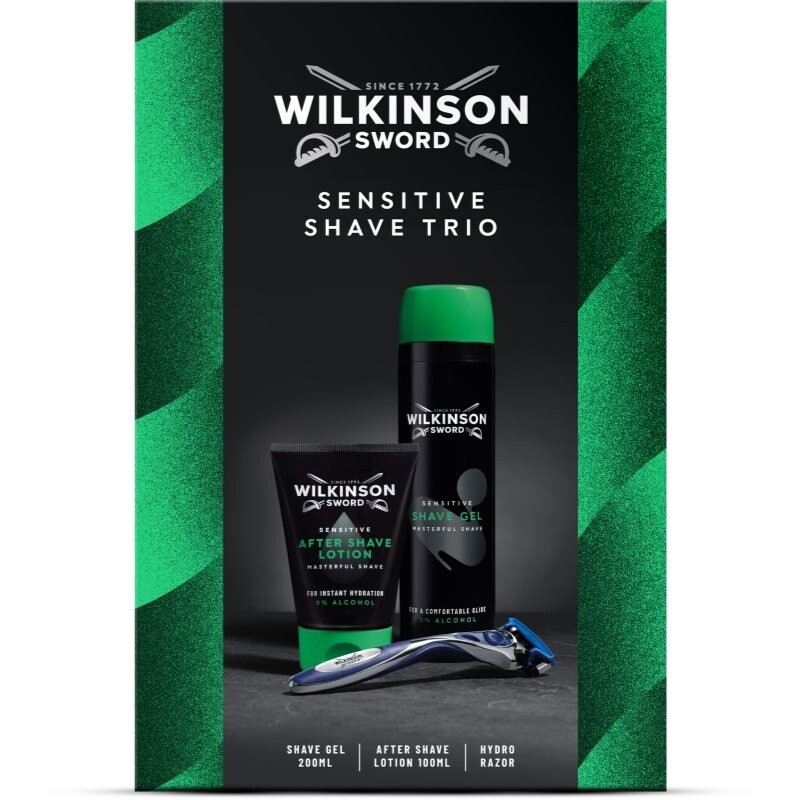 Wilkinson Sword Sensitive Shave Trio darčeková sada na holenie