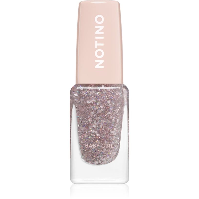 Notino Glitter Topper vrchný lak na nechty s trblietkami Baby Girl 10 ml