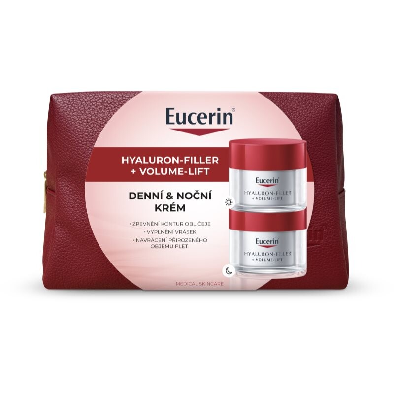 Eucerin Hyaluron-Filler + Volume-Lift vianočná darčeková sada na spevnenie a lifting pleti