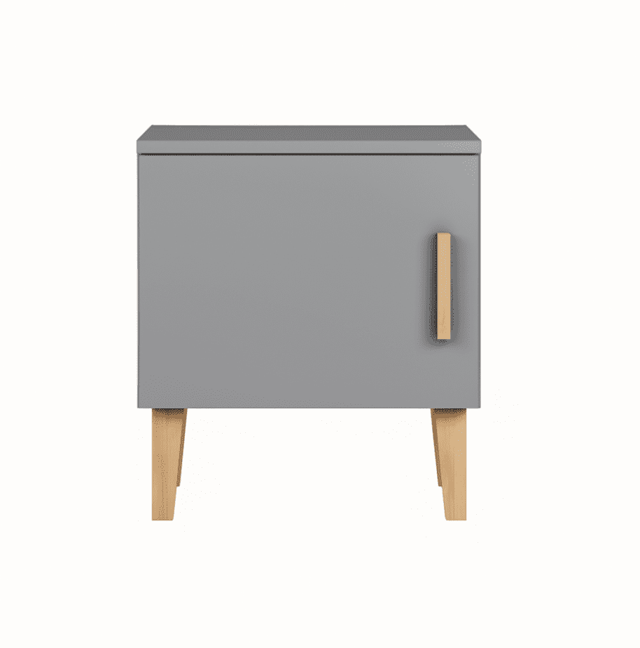 Elvisia Nočný stolík KUBI | sivá
