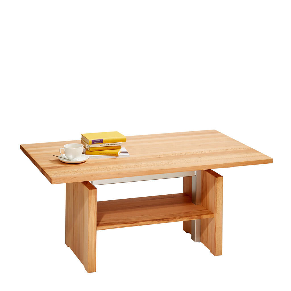 Linea Natura KONFERENČNÝ STOLÍK, farba buka, drevo, kov, 110/65/55-69 cm