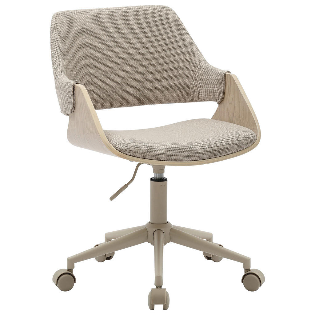 MID.YOU OTOČNÁ STOLIČKA, vzhľad ľanu, prírodná farba, béžová