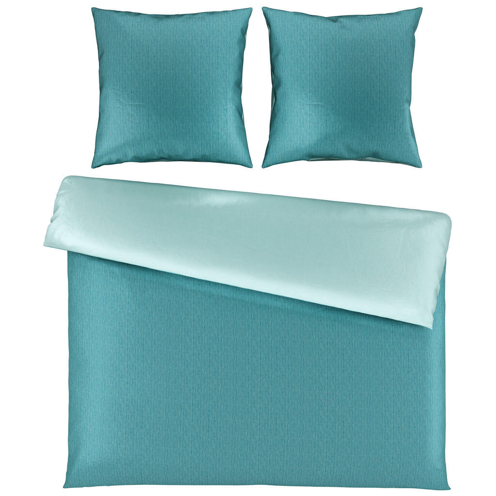 Bio:Vio OBOJSTRANNÁ POSTEĽNÁ BIELIZEŇ, satén, petrolejová, 200/200 cm