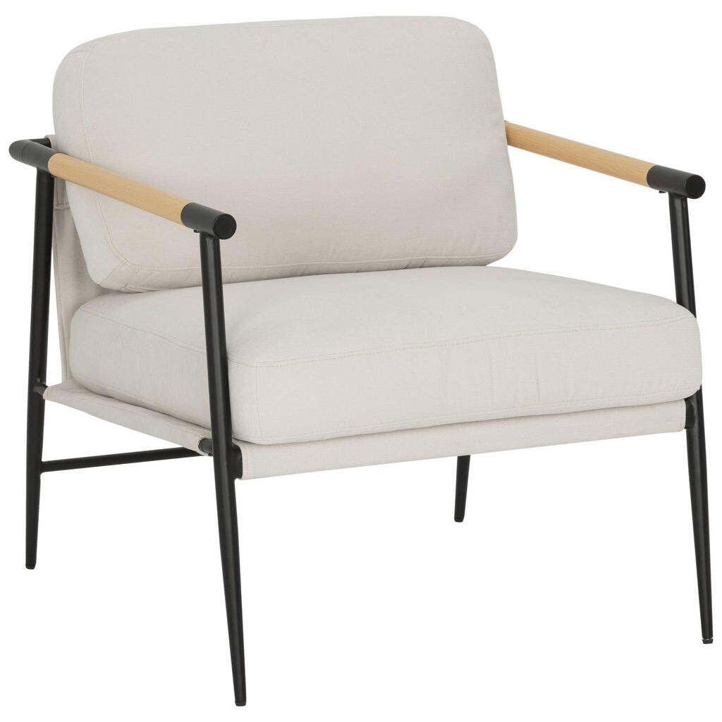 MID.YOU KRESLO, textil, biela