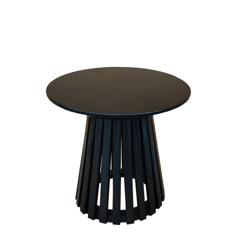 Livetastic PRÍRUČNÝ STOLÍK, mangové drevo, čierna