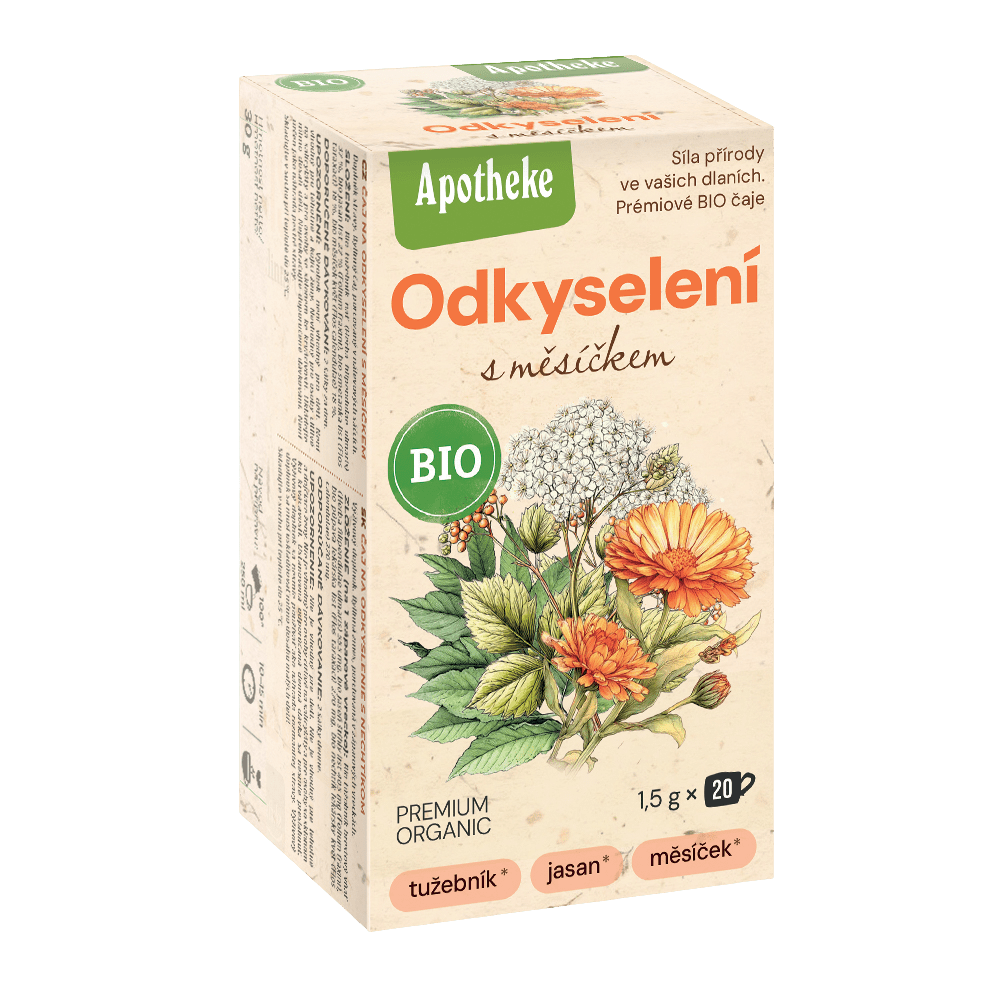 APOTHEKE BIO čaj Na odkyslenie s nechtíkom 20 x 1.5 g