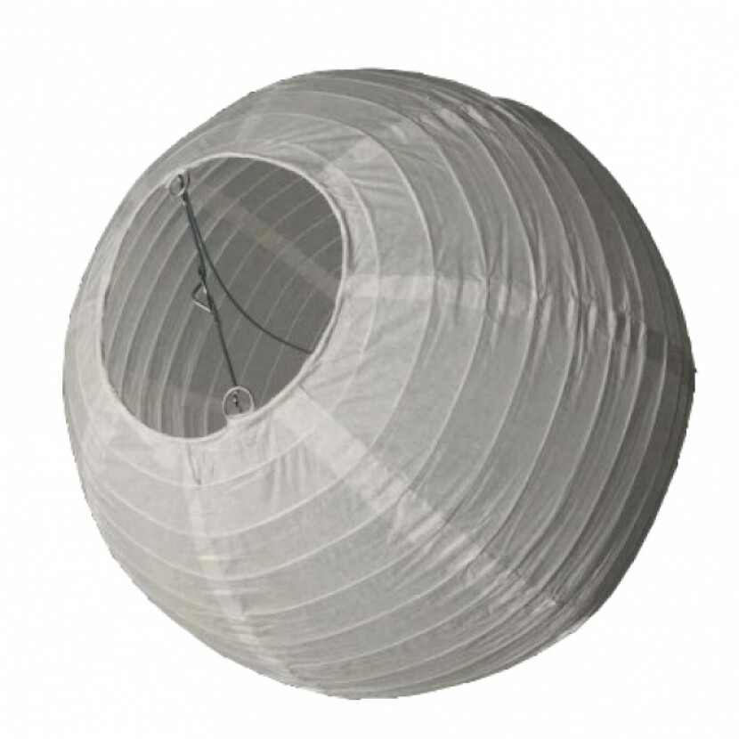 Závesný lampión gule - biely