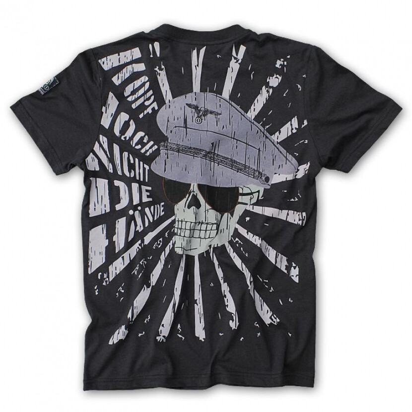 Tričko Erik and Sons Kopf Hoch - sivé, S