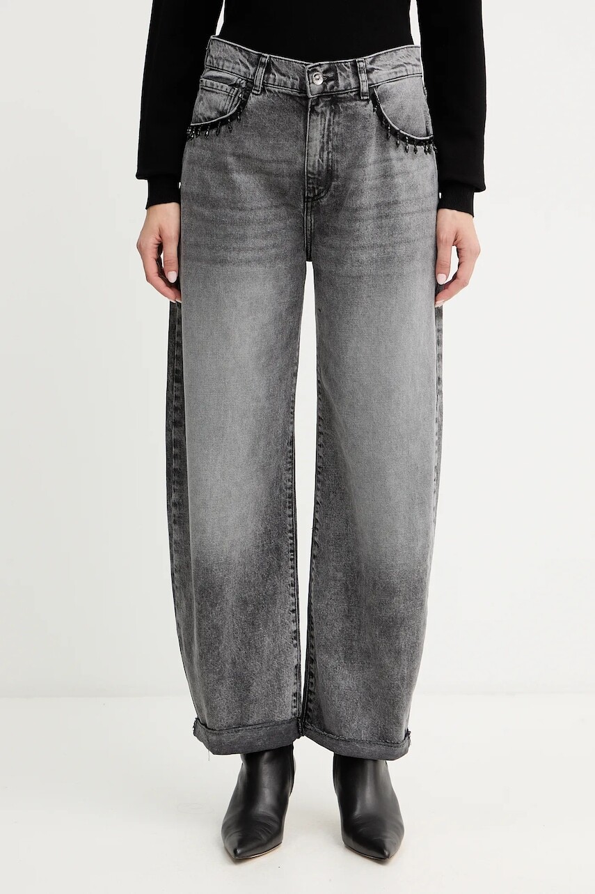 Bavlnené rifle Liu Jo vysoký pás, MF5400 D4927