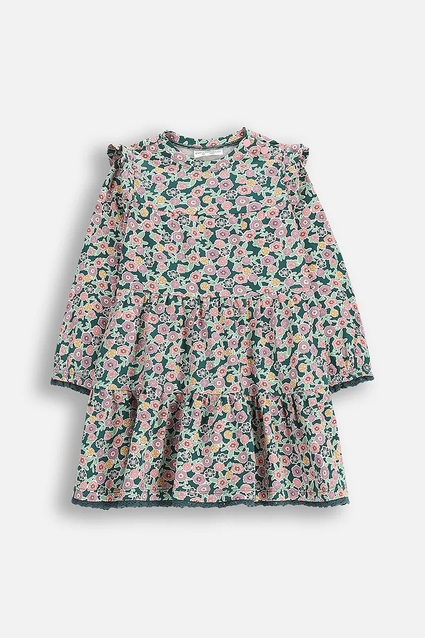 Bavlnené šaty pre bábätká Coccodrillo viac farieb, mini, áčkový strih, HAPPY PUPPY GIRL NEWBORN