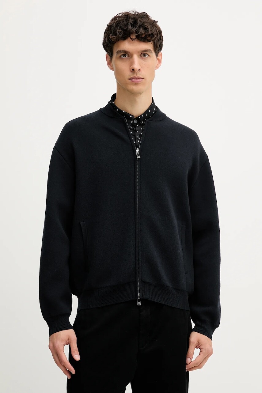 Kardigán Armani Exchange tmavomodrá farba, XM001920 AF16913