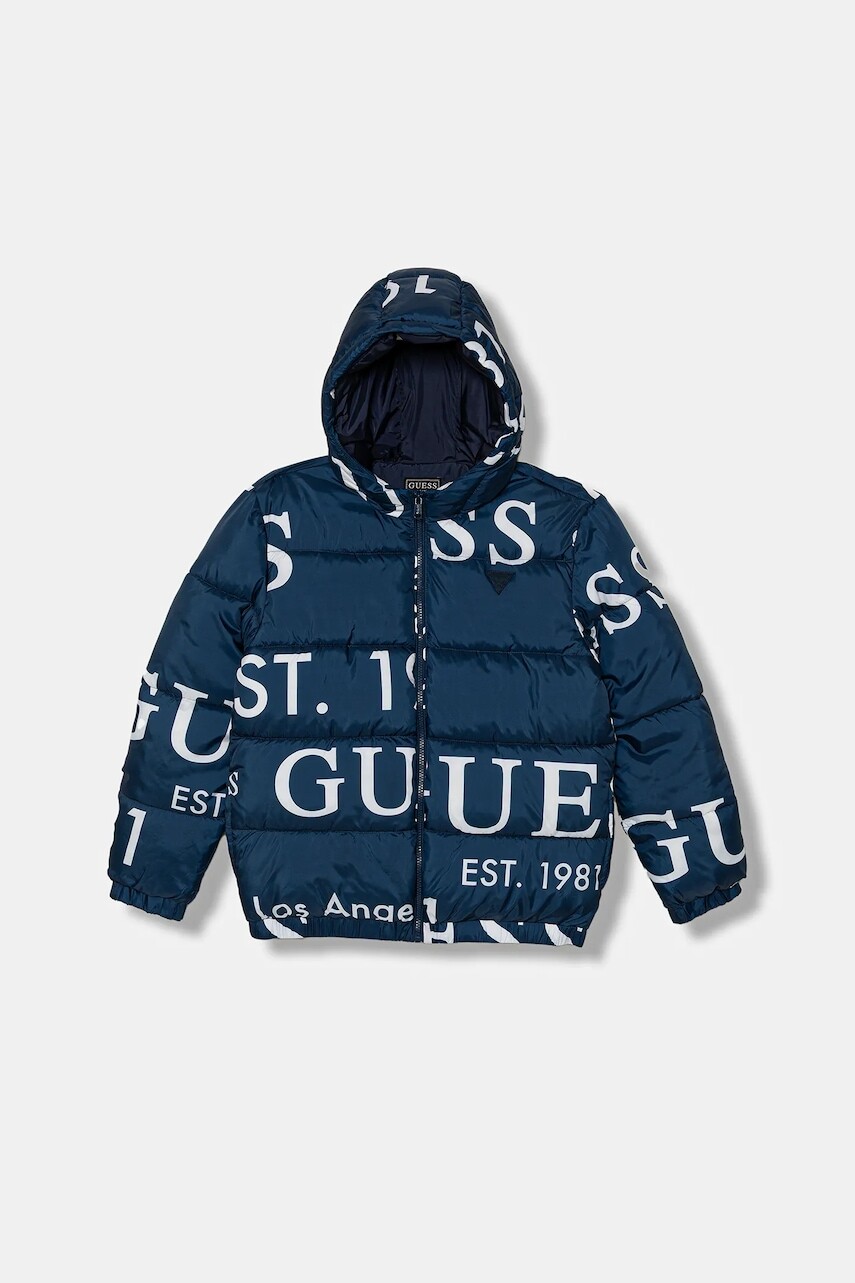 Detská bunda Guess tmavomodrá farba, H5BJ00 WCFM0