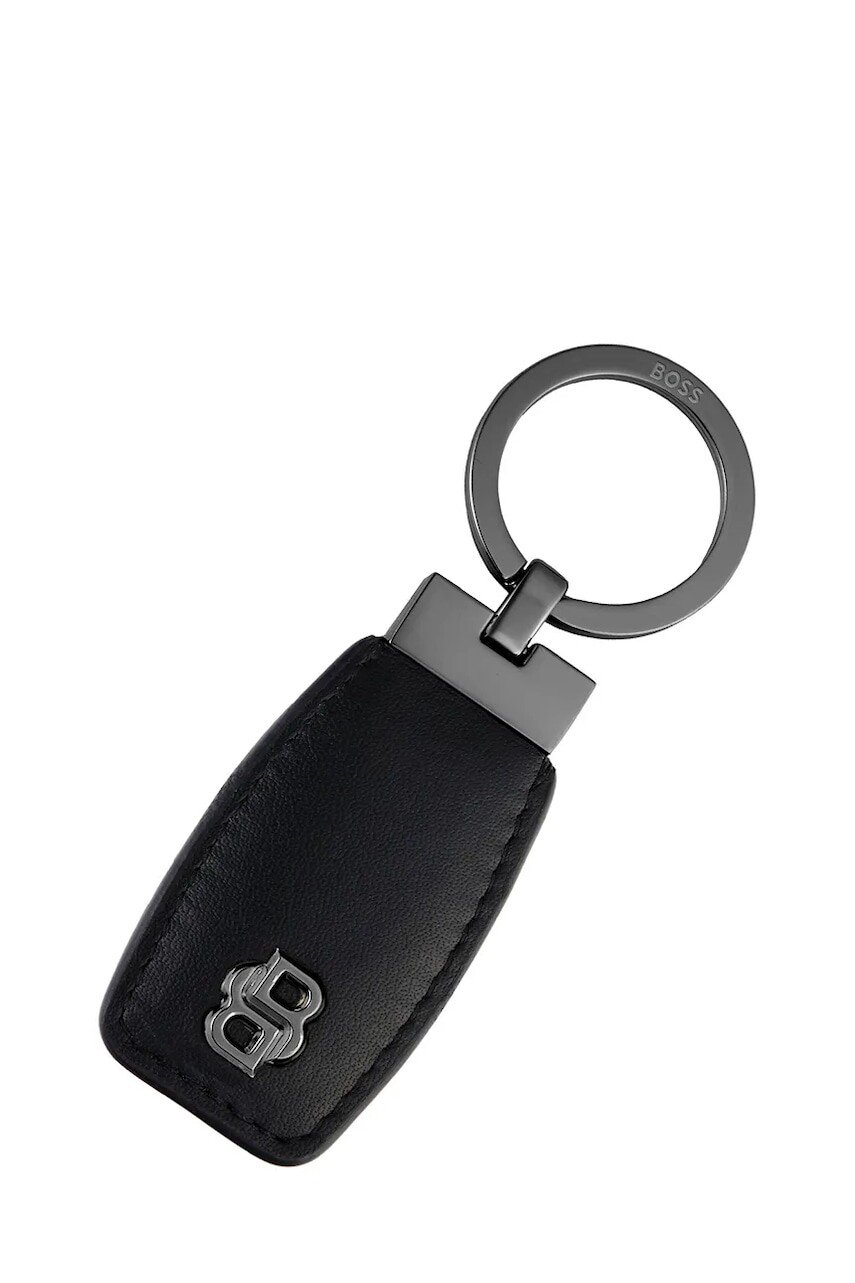 Kľúčenka BOSS Double B Black & Gun čierna farba