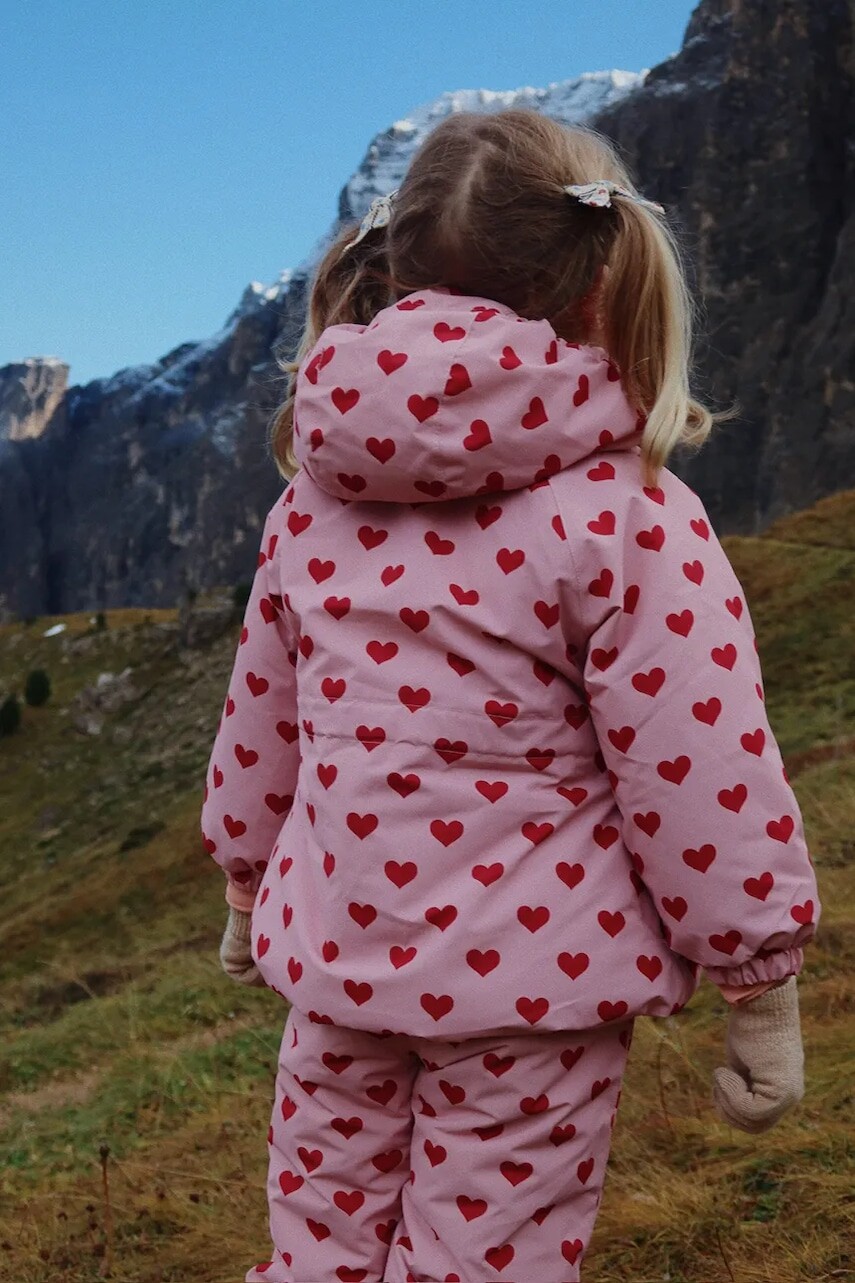 Detská bunda Konges Sløjd MISMOU FRILL JACKET ružová farba, KS103512