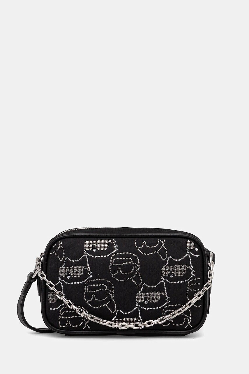 Kabelka Karl Lagerfeld IKON čierna farba, A4W30254