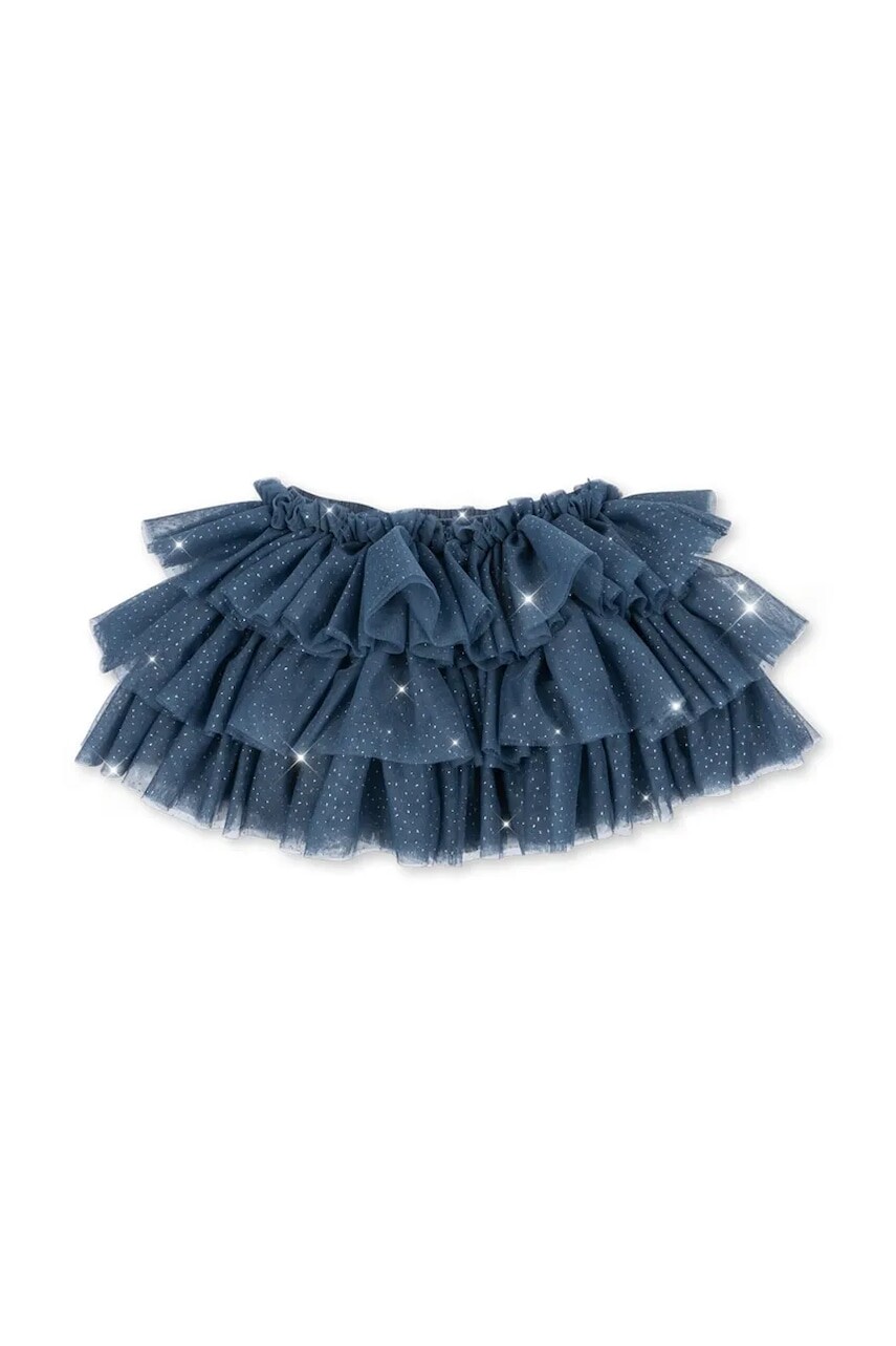 Dievčenská sukňa Konges Sløjd FAY SKIRT GRS tmavomodrá farba, mini, áčkový strih, KS103808