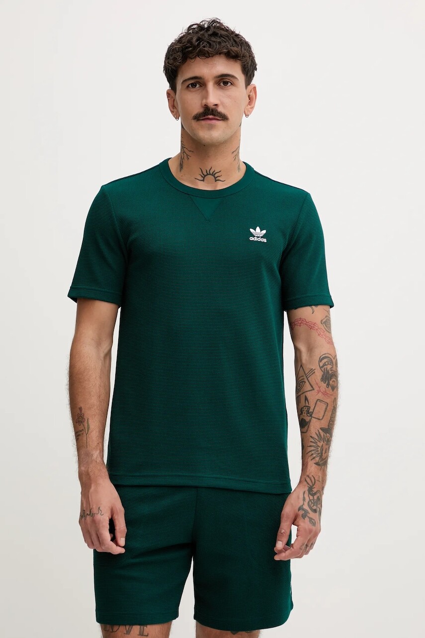 Tričko adidas Originals Trefoil Essentials pánske, s nášivkou, JW3513