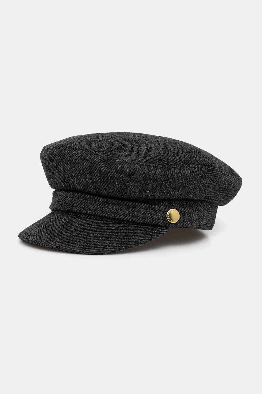 Vlnená čiapka Barbour šedá farba, LHA0552