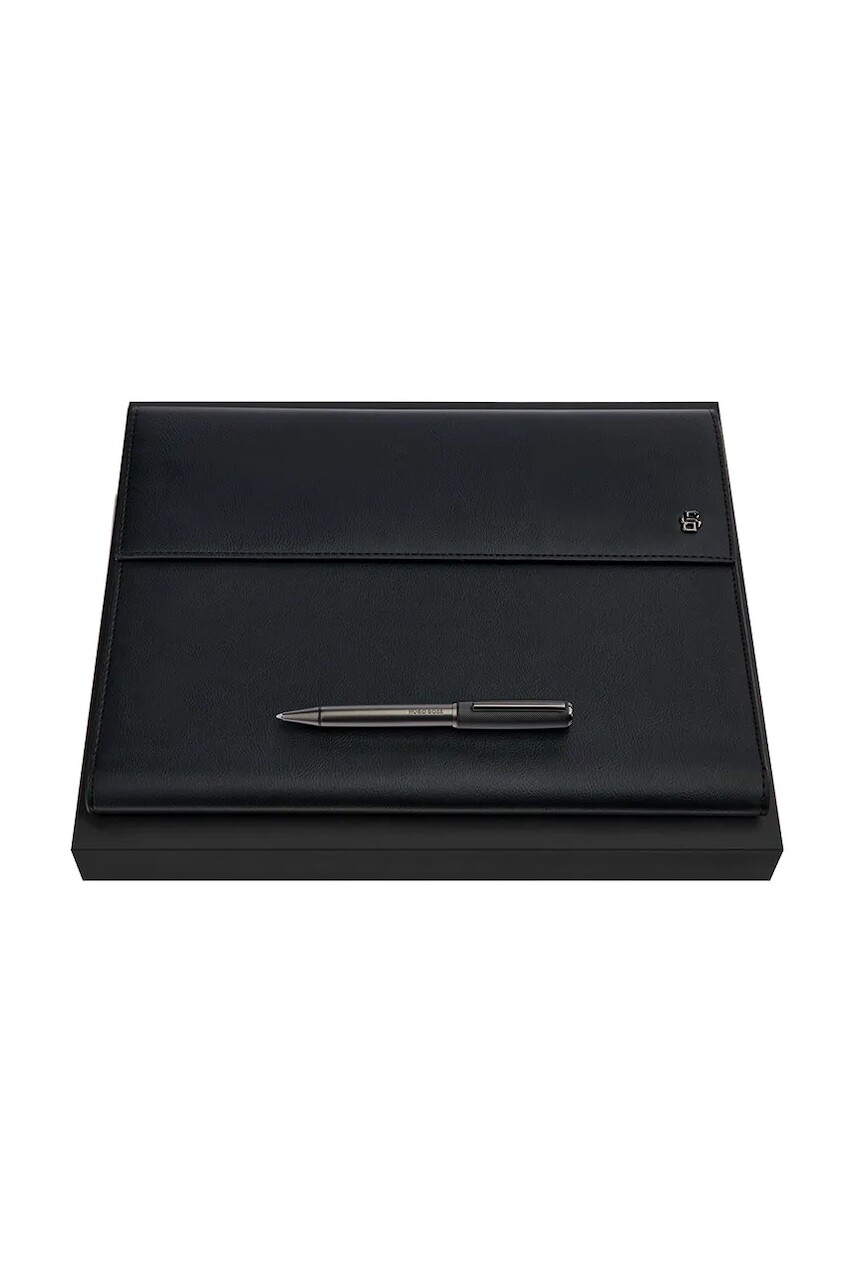 Sada priečinkov na dokumenty a pier BOSS Black & Gun 31,5 x 24 cm čierna farba