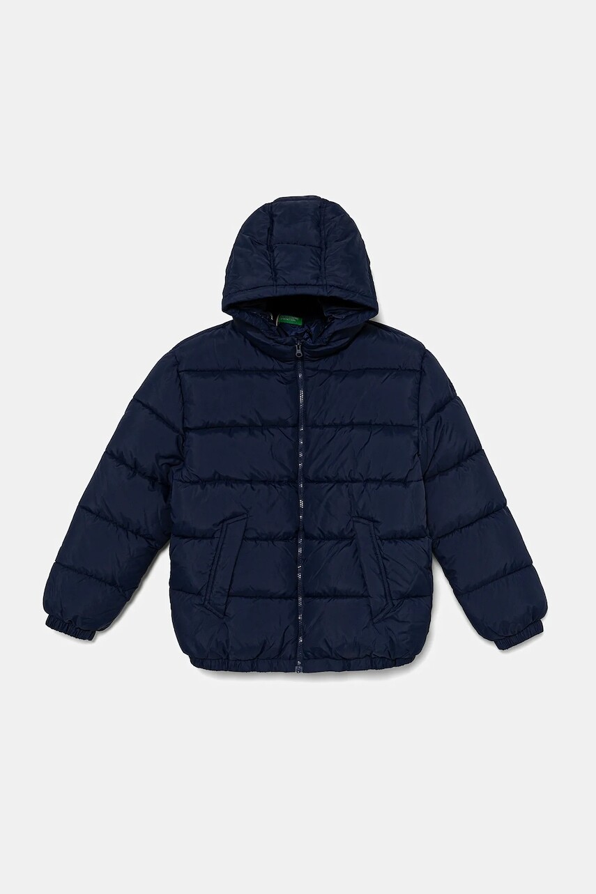 Detská bunda United Colors of Benetton tmavomodrá farba, 2WU0CN06N
