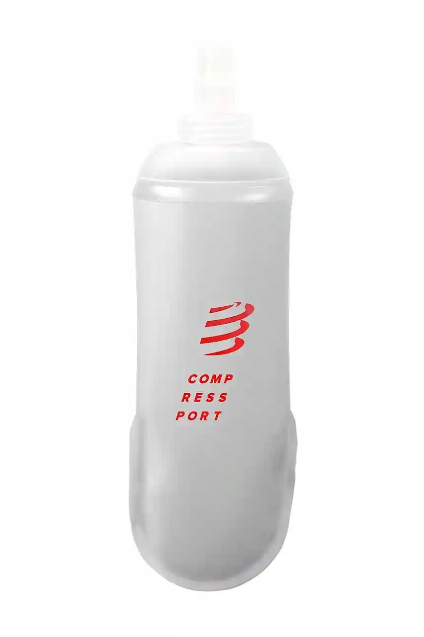 Fľaša Compressport Ergoflask 500 ml priehľadná farba, XBPU823