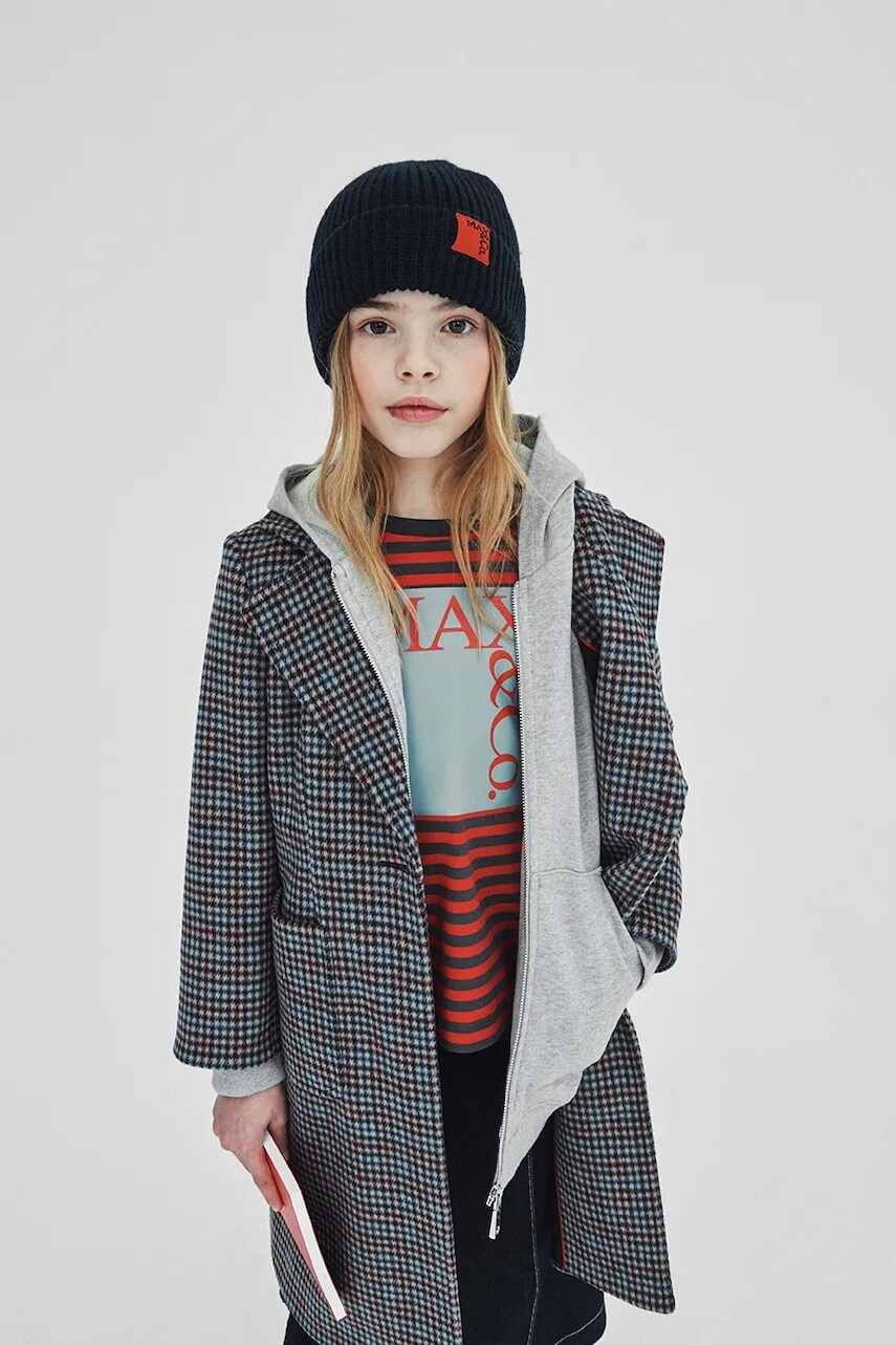 Kabát MAX&Co. MAXJ1F JACKET šedá farba, MX0001