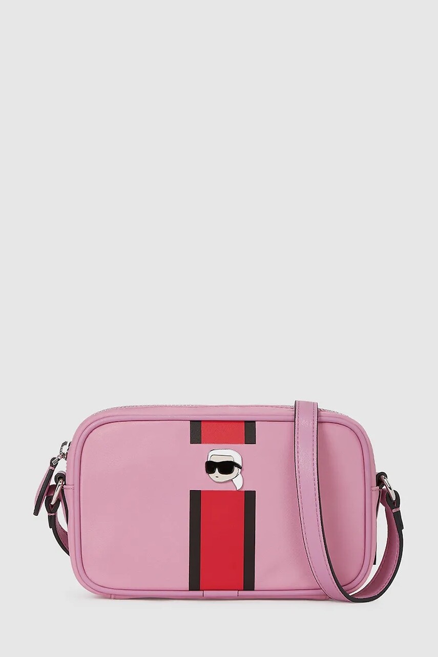 Kabelka Karl Lagerfeld IKON ružová farba, A4W30287