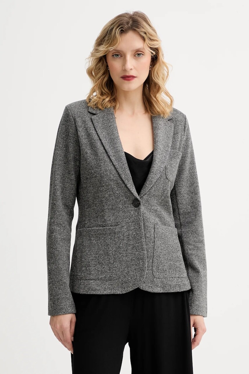 Sako Marc O'Polo šedá farba, jednoradové, melanžové, 509304458011