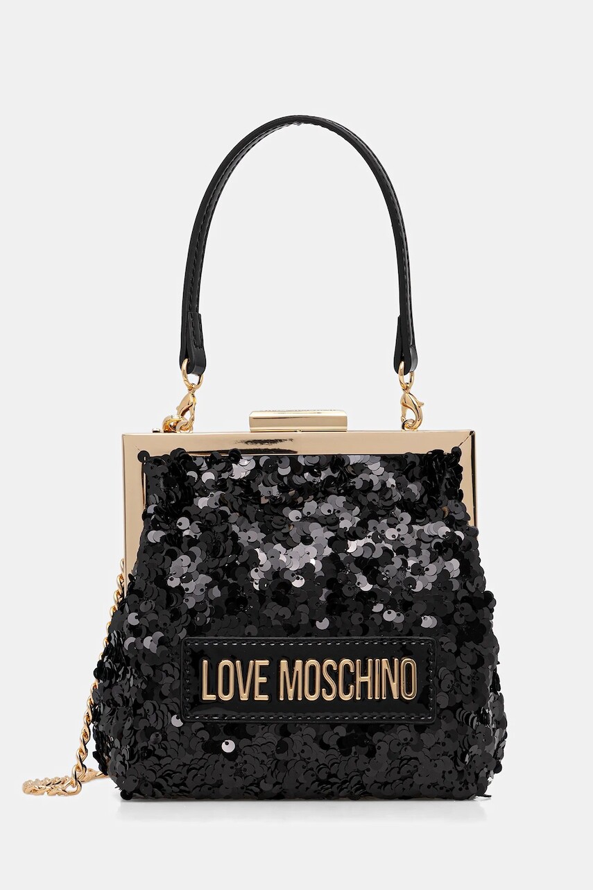 Kabelka Love Moschino čierna farba, JC4146PP0NKK100A