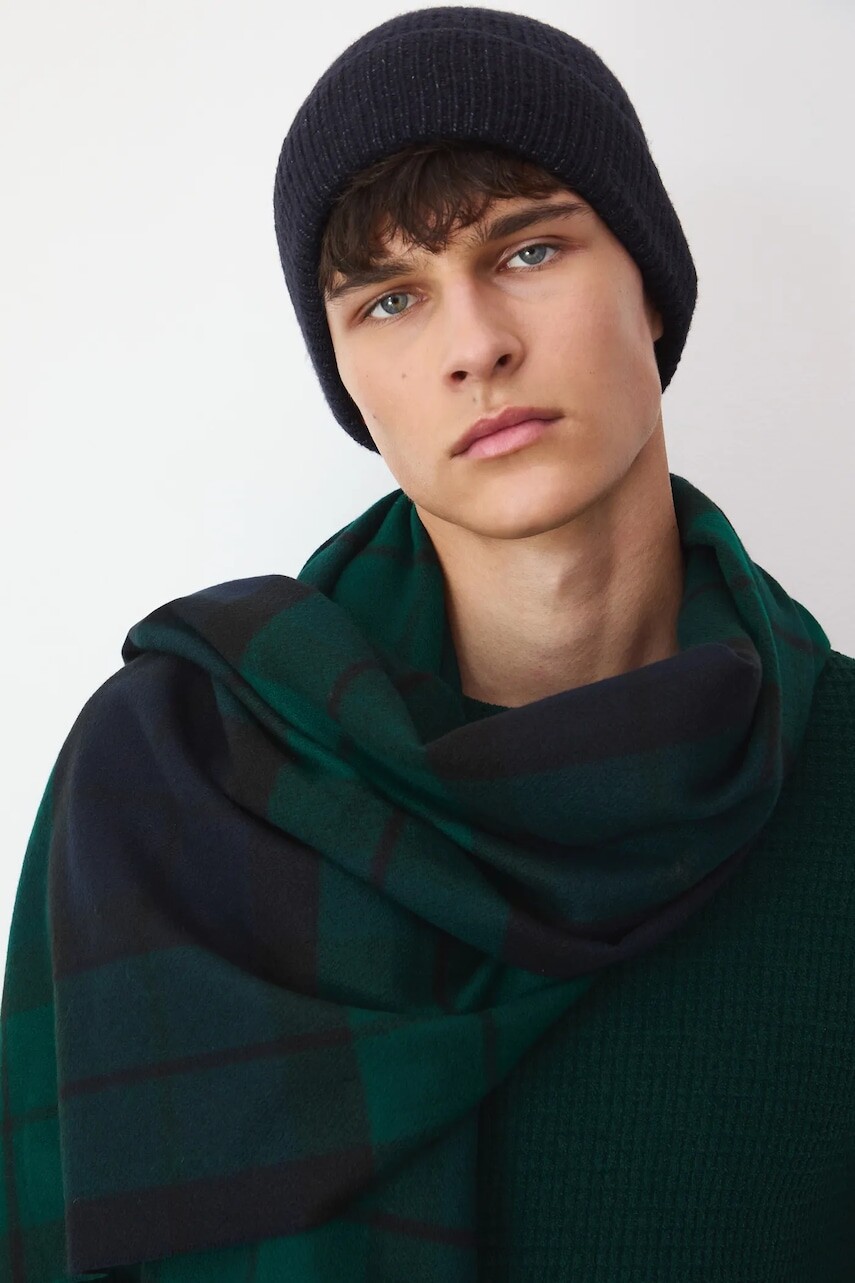 Čiapka s prímesou vlny Medicine tmavomodrá farba