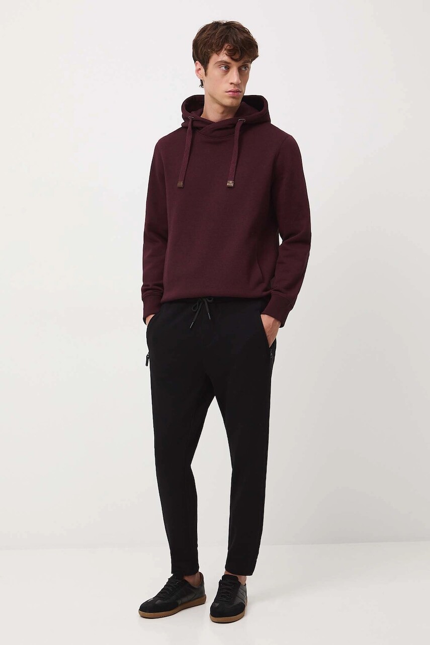 Tepláky Medicine čierna farba, jednofarebná