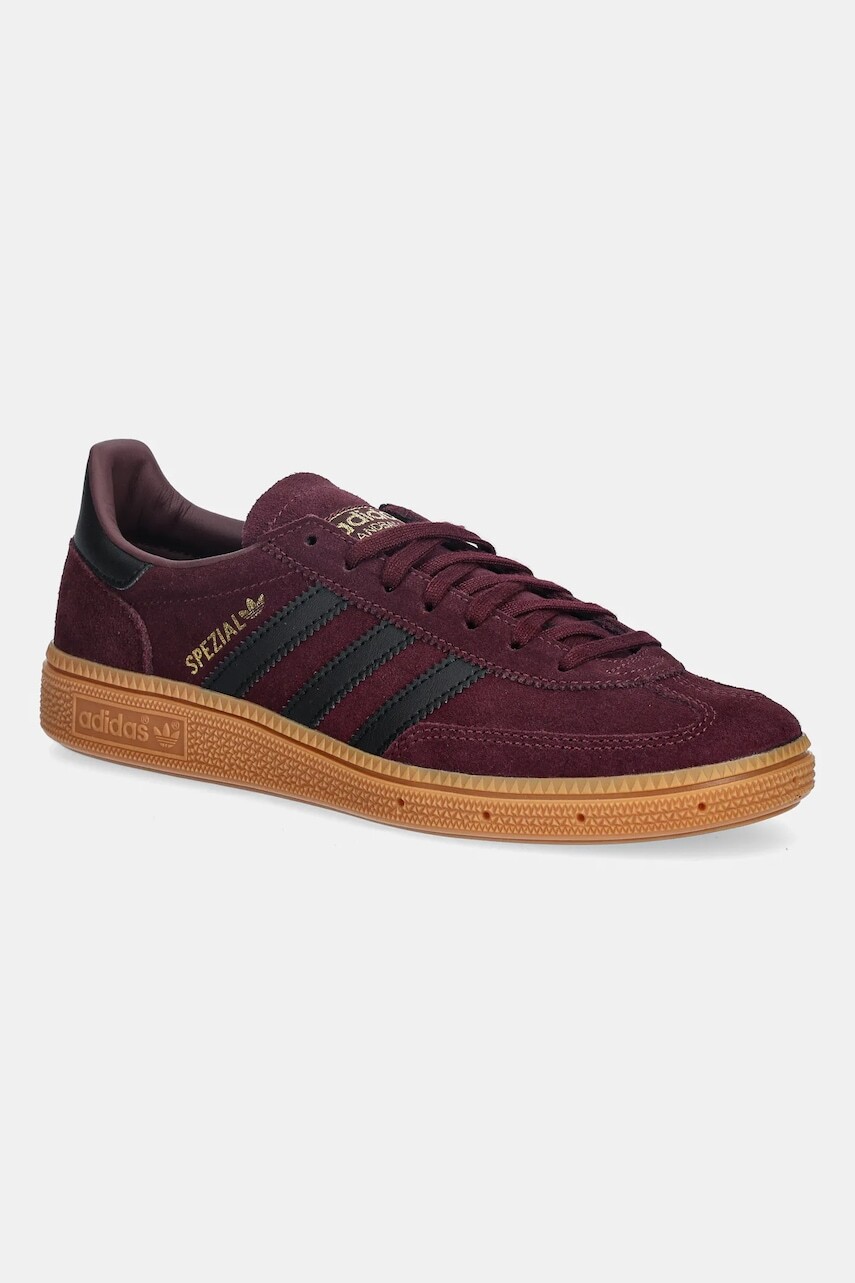 Semišové tenisky adidas Originals HANDBALL SPEZIAL fialová farba, JP8021