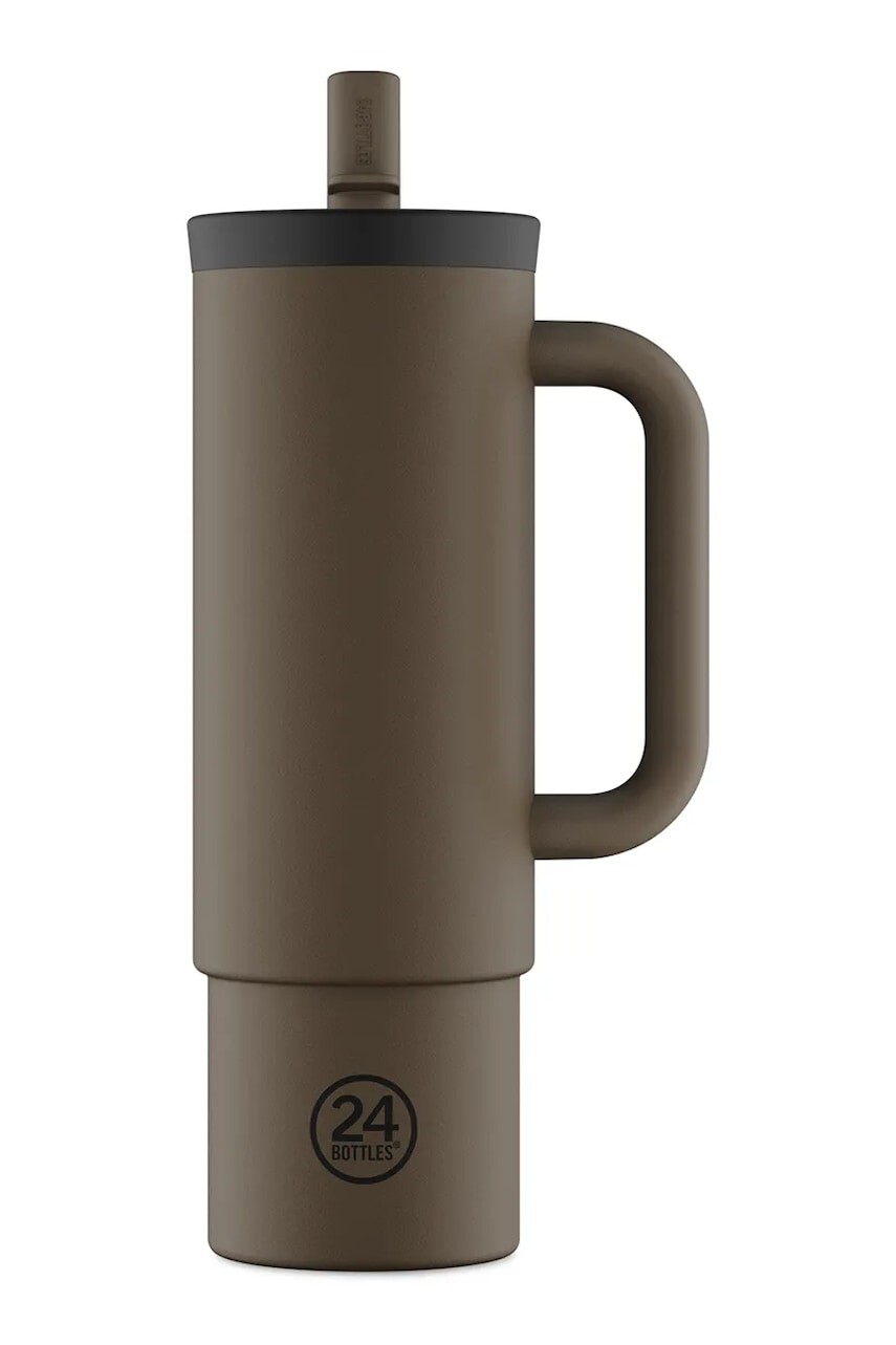 Termo hrnček 24bottles Straw 800ml Mocha hnedá farba, Straw.800.Mocha