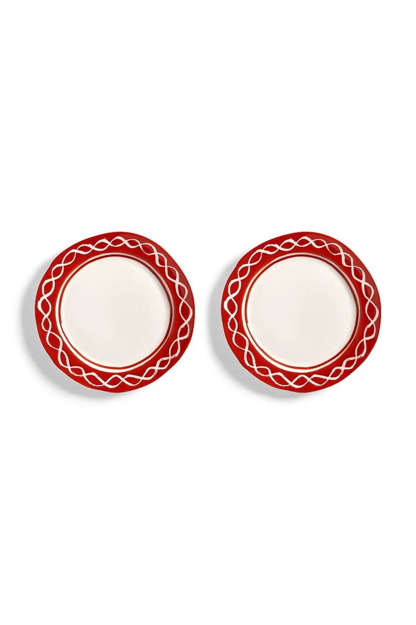 Sada dezertných tanierov &k amsterdam festivo M/22,5 cm hnedá farba