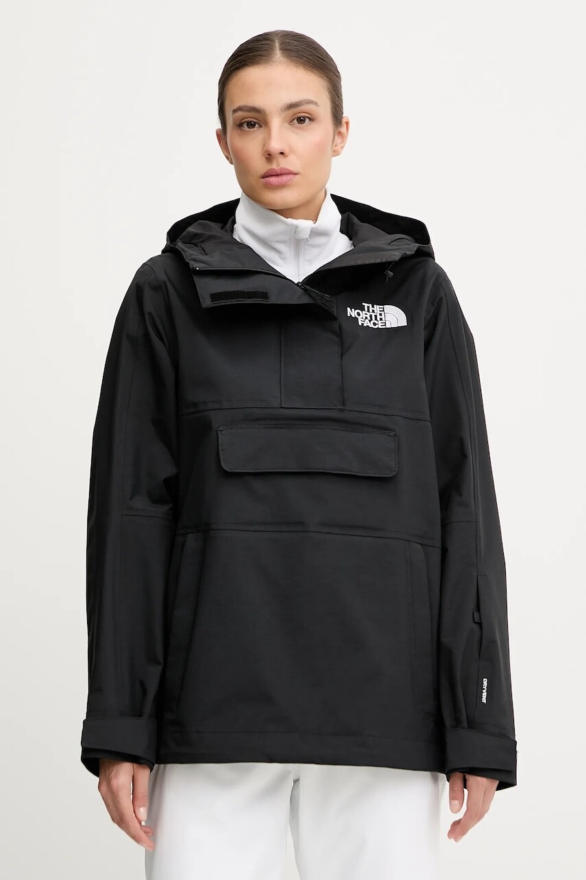 Športová bunda The North Face Driftview Anorak čierna farba, NF0A82W14H01