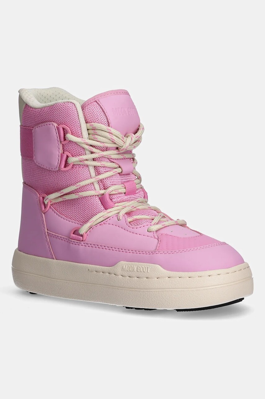 Snehule Moon Boot Park Sneaker Boot ružová farba, 80D2470060-J001