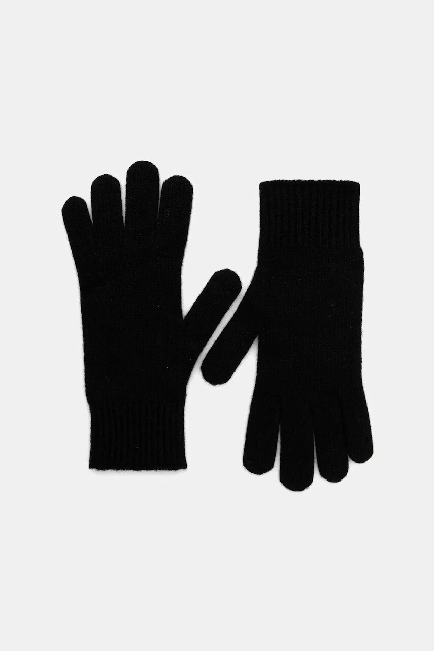 Kašmírové rukavice Weekend Max Mara LEA čierna farba, 2525566015600