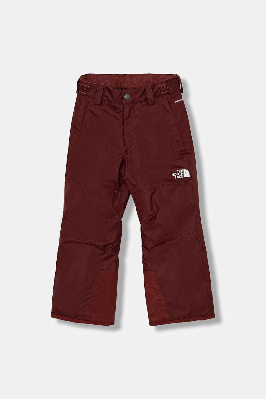 Detské lyžiarske nohavice The North Face B FREEDOM INSULATED PANT bordová farba, NF0A88TY0VO1