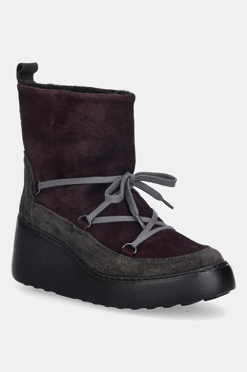 Semišové snehule Fly London DERE725FLY fialová farba, P601725002