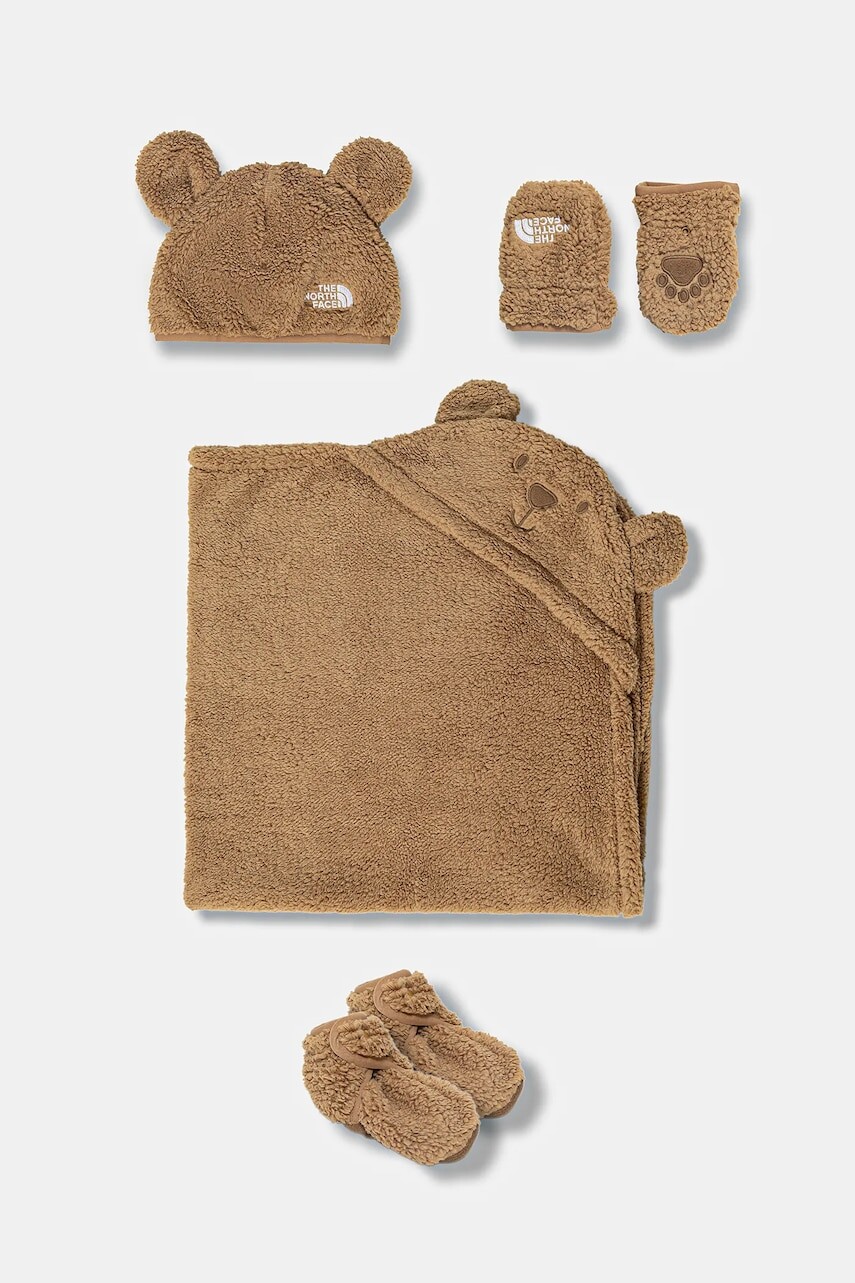 Sada pre bábätká The North Face BABY CAMPSHIRE BOX SET hnedá farba, NF0A8DDCBQ81