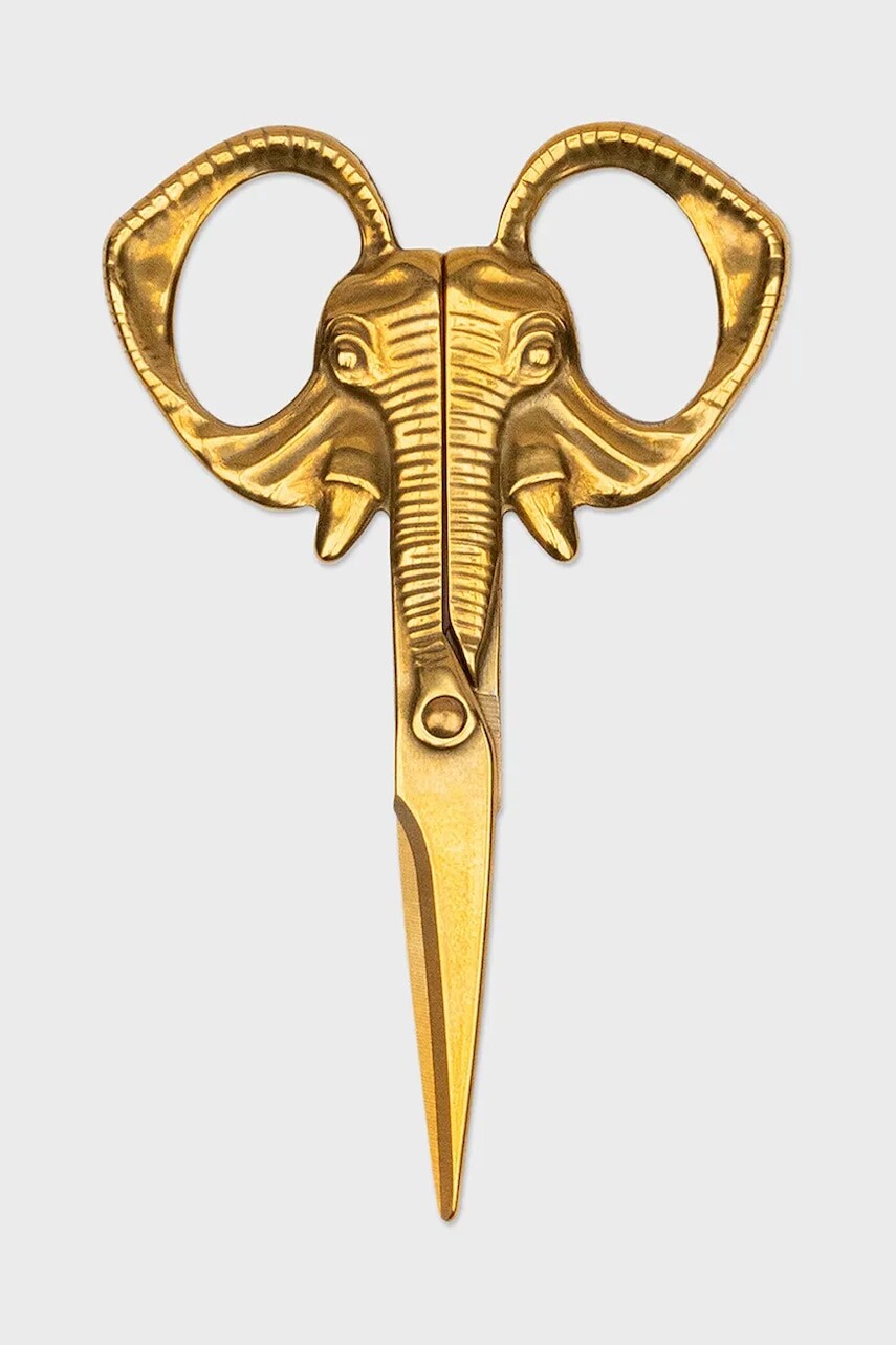 Nožnice Luckies of London Elephant 12,5 cm žltá farba