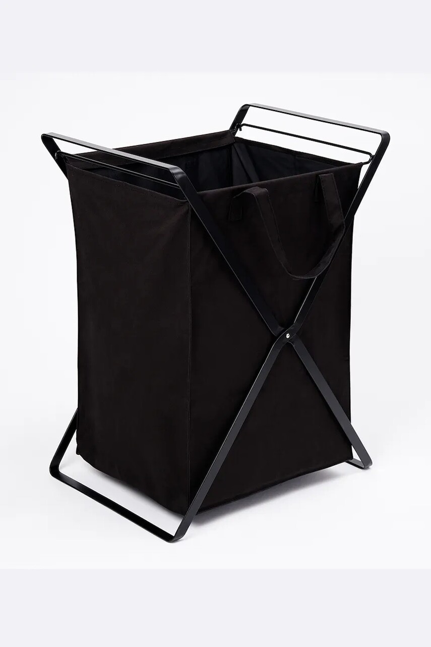 Kôš na bielizeň Yamazaki čierna farba