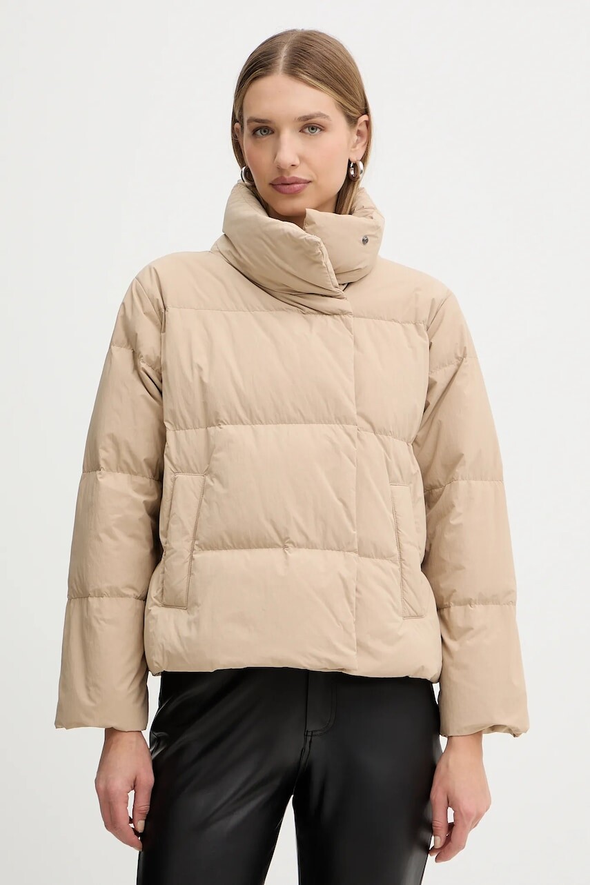 Páperová bunda Weekend Max Mara KAISER béžová farba, prechodná, 2525486022600