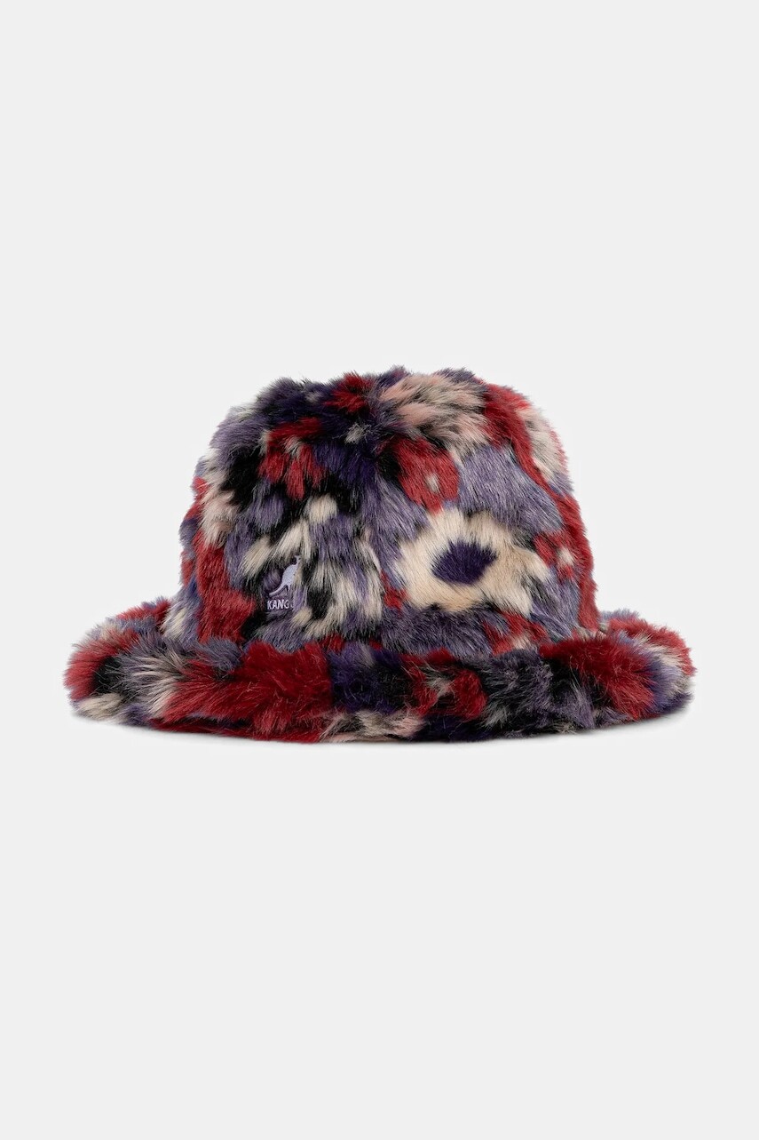 Klobúk Kangol FAUX FUR fialová farba, K4190ST.PM521
