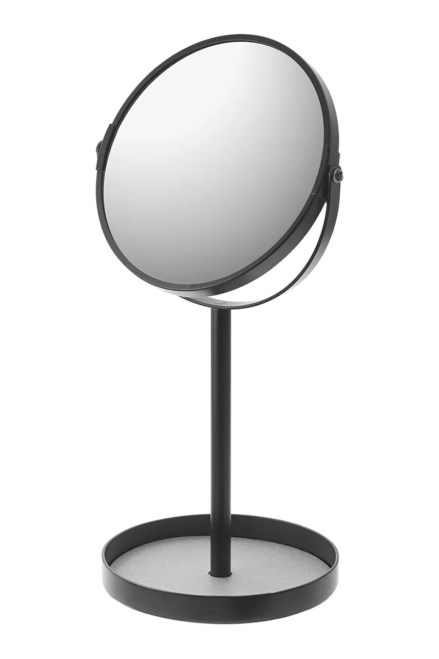 Kúpeľňové zrkadlo Yamazaki Tower 17.5 x 14 x 33 cm čierna farba