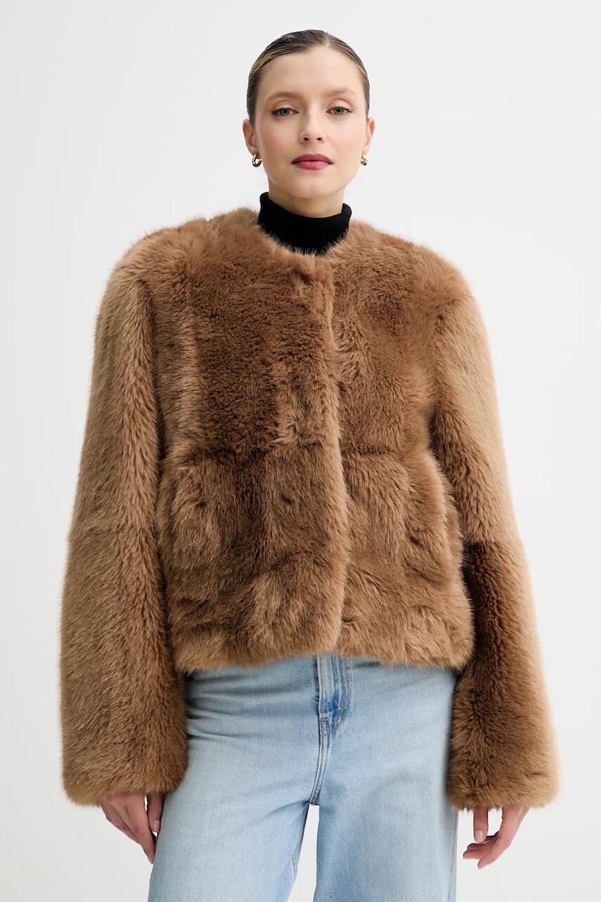 Kabát Stand Studio Halle hnedá farba, 62267-9416