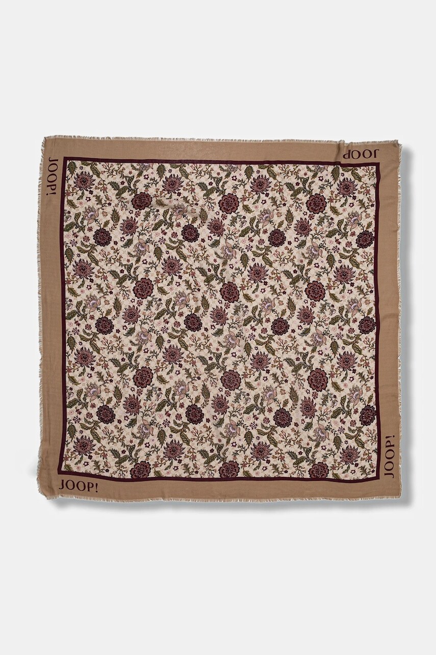 Šatka Joop! béžová farba, vzorovaná, 30048379